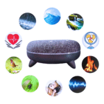 Caixa De Som Ruido Branco Sons da Natureza Sono Relaxante 20W Luz LED Eletromex EL-1121 - Imagem 4