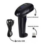 Leitor De Código De Barra SEM FIO Wireless USB 110v/220v Exbom LCB-S600A - Imagem 4