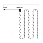 Pisca Pisca Luzes de NATAL LED Colorido 9 Metros Fio Transparente Altomex AL-3701 110V - Imagem 4