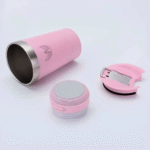 Copo Térmico Musical em Aço Inox 420 ml Caixa de Som Bluetooth Altomex AL-8260 (***DISPONÍVEL SOMENTE BRANCO, NUDE, LARANJA E PINK) - Imagem 7