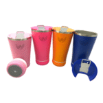 Copo Térmico Musical em Aço Inox 420 ml Caixa de Som Bluetooth Altomex AL-8260 (***DISPONÍVEL SOMENTE BRANCO, NUDE, LARANJA E PINK) - Imagem 3