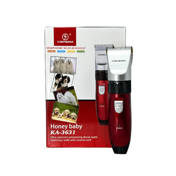 Máquina de Tosa Aparador de Pelos Pets Cachorro Gato Silencioso Recarregável Bivolt Kapbom KA-3631