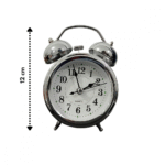 Relógio Retrô Pequeno Analógico de Mesa PRATA Altomex AL-2301 - Imagem 2