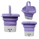 Mini Maquina de Lavar Roupas Dobrável com ALÇA 8 Litros Bivolt Kapbom KA-2648 - Imagem 4