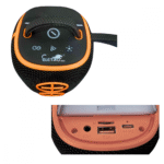 Caixa de Som Bluetooth Portátil LED 50W Prova D'agua com Alça Ajustável Eletromex EL-1115 - Imagem 6