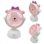 Mini Ventilador Portátil Recarregável de Mesa Mini Fan Inclinável Hmaston 8200D - Imagem 3