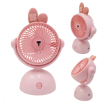 Mini Ventilador Portátil Recarregável de Mesa Mini Fan Inclinável Hmaston 8200D - Imagem 7