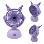 Mini Ventilador Portátil Recarregável de Mesa Mini Fan Inclinável Hmaston 8200D - Imagem 4