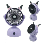 Mini Ventilador Portátil Recarregável de Mesa Mini Fan Inclinável Hmaston 8200D - Imagem 5