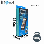 Suporte de Guidão Capa Protetora Celular (6.0"-6.5") Moto Bicicleta INOVA SPO-8301 - Imagem 11