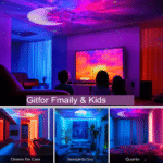 Projetor Astronauta Caixa de Som Bluetooth Galáxia Estrelas Nebulosa com Controle Eletromex EL-1951 - Imagem 6