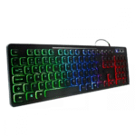 Teclado Gamer Multimídia LED RGB Semi Mecânico Plug & Play Computador Notebook ABNT2 Exbom BK-155C - Imagem 4