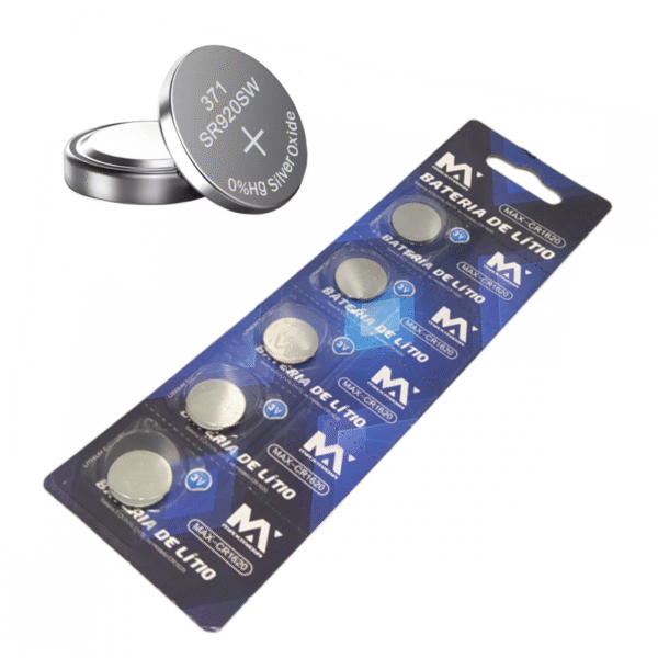 Cartela com 5 unidades de Bateria SR920 Litio 1.5V Maxmidia MAX-SR920