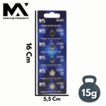 Cartela com 5 unidades de Bateria SR920 Litio 1.5V Maxmidia MAX-SR920 - Imagem 5