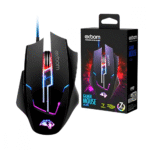 Mouse Gamer LED RGB com 7 Botões Base de Metal 3200 DPI Exbom MS-G270