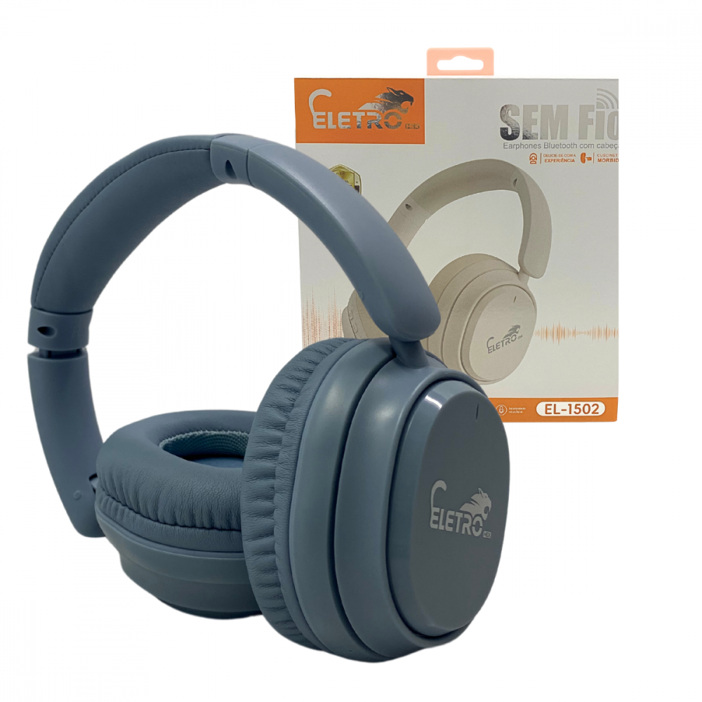 1614050424ie75ie6jd5.png Fone de Ouvido Headphone Bluetooth Sem Fio Earphone ELETRO EL-1502 - Imagem 1