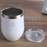 Mini Copo Térmico Cuia 350 ml em Aço Inox com Tampa Logo Stan. Cuia-350 (***DISPONÍVEL CIANO, NUDE, AZUL, AZUL MARINHO, VERDE ESCURO E VERDE) - Imagem 6