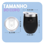 Mini Copo Térmico Cuia 350 ml em Aço Inox com Tampa Logo Stan. Cuia-350 (***DISPONÍVEL CIANO, NUDE, AZUL, AZUL MARINHO, VERDE ESCURO E VERDE) - Imagem 8