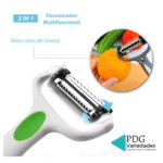 Descascador Fatiador de Legumes Frutas Verduras 3 em 1 GoldenUltra D-3in1 - Imagem 3