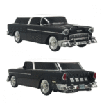 Caixa de Som Bluetooth Formato de Carro Clássico Kapbom WS-1955 (Somente na cor PRETO) - Imagem 2