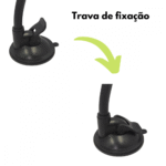 Suporte Veicular Universal para Celular Braço Articulável e Ventosa de Fixação Exbom SP-T20 - Imagem 2