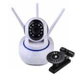 Câmera Segurança Babá Eletrônica Wi-fi Visão Noturna SMART IP com 3 Antenas P2P Kapbom KAP-S069 - Imagem 3