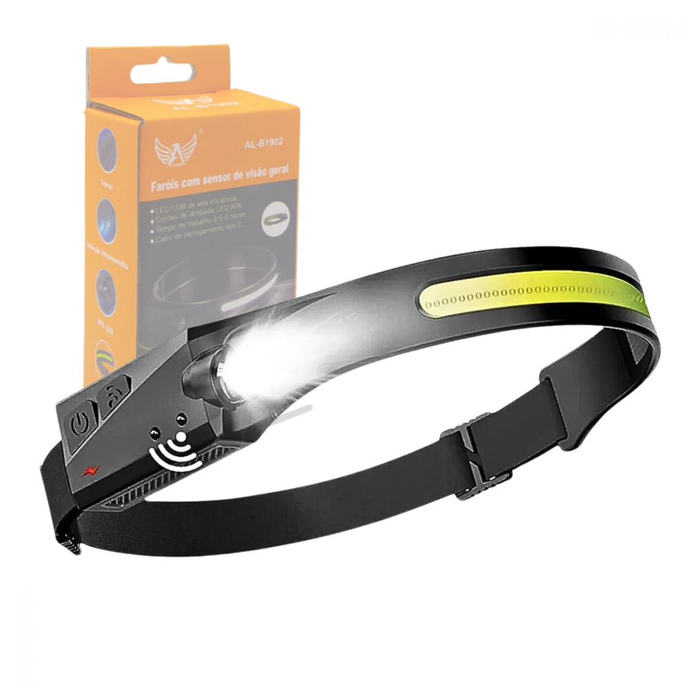 1634170724806k0dghdh.png Lanterna de Cabeça Farol Super LED COB com Sensor Altomex AL-B1902 / KA-L1512 - Imagem 1