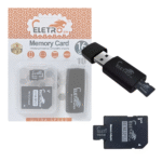 Cartão de Memória 16GB Pen Drive 3 Em 1 Classe 10 Eletromex EL-MC-16