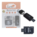 Cartão de Memória 128GB Pen Drive 3 Em 1 Classe 10 Eletromex EL-MC-128