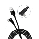 Cabo USB Tipo-C 90° Graus Em L Trançado 1 Metro Exbom CBX-U2C11TC - Imagem 2