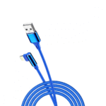 Cabo USB Tipo-C 90° Graus Em L Trançado 1 Metro Exbom CBX-U2C11TC - Imagem 3