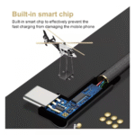 Cabo USB Tipo-C 90° Graus Em L Trançado 1 Metro Exbom CBX-U2C11TC - Imagem 5