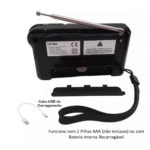 Mini Rádio De Bolso Portátil FM/AM 2 Bandas Retrô Altomex AL-355 - Imagem 7