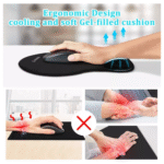 Suporte Mouse Pad Ergonômico com Apoio de Punho Super Macio BLACK Kapbom KA-600-BK - Imagem 4