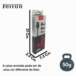 Cabo de dados Lightning IOS Conexão 90º FEITUN Cabo 90º IOS - Imagem 4