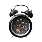 Relógio Retrô Pequeno Analógico de Mesa Astronauta Altomex AL-2307 - Imagem 2