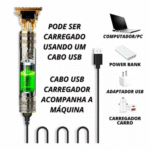 Máquina de Barbear e Cortar Cabelo Recarregável Sem Fio Dragão T-Blade XLS TX2229-QH - Imagem 2
