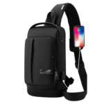 Mochila de Ombro Transversal Portátil Viagens com Trava Antifurto Eletromex EL-3802 - Imagem 5