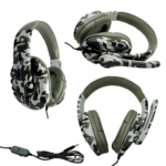 Fone De Ouvido Gamer Pro Headphone com Microfone P2 Camuflado Profissional Ovleng OV-PM3 - Imagem 2