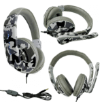 Fone De Ouvido Gamer Pro Headphone com Microfone P2 Camuflado Profissional Ovleng OV-PM2 (***DISPONIVEL SOMENTE BRANCO E BEGE) - Imagem 2