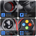 Controle Gamer Sem Fio com Suporte Celular Joystick Manete Bluetooth 2.4G Ovleng SN-V8 - Imagem 5