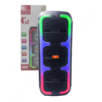Caixa de Som LED Bluetooth 50W Entrada Microfone Kapbom KA-8693